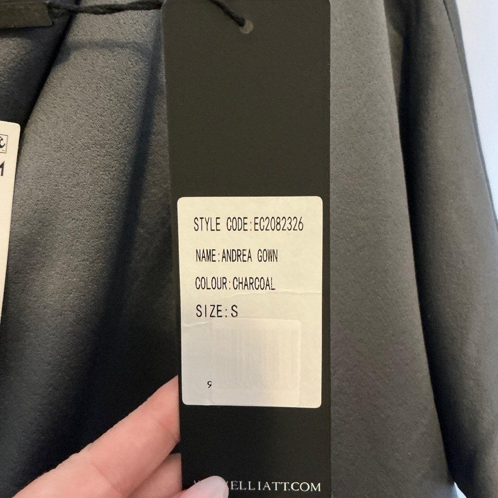 Elliatt Andrea Gown Charcoal Gray Maxi Dress Nordstrom NWT Size Small - Picture 12 of 15